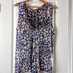 Trac Asymmetrical Draped Cowl Neck Sleeveless Top